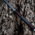 Handmade Black Blade Katana  Full Tang Samurai Sword With Scabbard