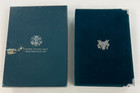 1990-s Us Mint Prestige Proof Set Eisenhower Silver Dollar 6 Coins W box  No Coa