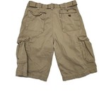 Urban Pipeline Cargo Shorts Mens 36 Khaki Brown Good Long Belted Cotton 1405