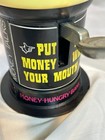 Vintage 1975 Money-hungry Bank Mechanical Teeth Coin Bank Novelty Kitsch Works