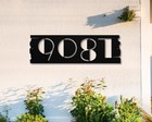 Vintage Metal Address Sign Outdoor House Number Marker Plaque Decor