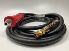 Automann 179 3009 15 Rubber Air Line Set 15 Feet W handles 1 2  Swivel