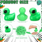 100 Pcs Green Alien Duck Figurine Mini Funny Ufo Sci-fi Resin Duck For Party    