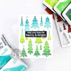 Hero Arts  tree Pattern Cover Plate  Christmas Holiday Steel Fancy Die 2023