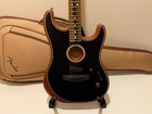 2021 Fender American Acoustasonic Stratocaster  r-h  Electric Guitar - Black