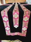 Vtg Funeral Coffin Casket Pall Velvet Embroidery Religious Catholic Chalice Old 