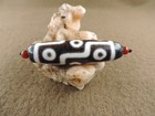9 Eyes Tibetan Old Agate Dzi Beads Amulet Pendant Bracelet Ancient Gzi Bead G8