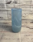 Blue Glass Vase Signed 1999