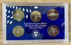 1999-s 2010-s 2017-s 2018-s 2019-s Clad Quarters Proof Sets Atb No Box coa