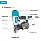 Makita Pneumatic 2-1 2 In  15 Siding Coil Nailer