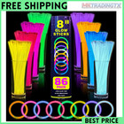 1000 Pcs Ultra Bright Glow Sticks  8 Inch Glow Sticks Bulk Party Pack  Light Up