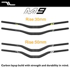 Carbon Mountain Bike Handlebar 31 8mm Clamp 780-800mm 30 50mm Rise 8 Sweep