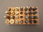 Vintage Gambling Dice Dies  Brass   Steel  Images As Shown In Original Wood Case