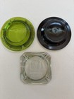 Vtg Ashtrays Las Vegas   Reno Nevada  3 5 - 4    Square   Round Lot Of 3