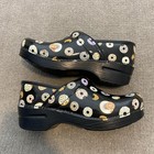 Dansko Professional Clog Shoes Womens Size 6 5 Black Donut Print Work Comfort