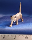 Vintage Retired Hagen Renaker Miniature Walking Cat  3078  Grey 2  Tall Euc