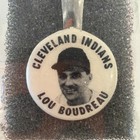 1950 Lou Boudreau Baseball Cleveland Indians Celluloid Pencil Clip Pin Button