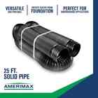 Flex-drain 4x 25 Solid Polypropylene Pipe Flexible Expandable Drainage New