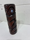 Vintage Maori Carved Wooden Tiki Totem Statue Figure  Rotorua New Zealand  7 25 