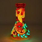 Fluorescent 6 5  Glass Bong And Water Pipes Smoking Beaker Bongs W  14mm Bowls