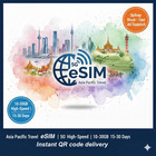 Asia Pacific Travel 5g Esim   3-30 Days   12 Countries   3-30gb   Instantdeliver