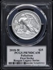 2018-w  25 Palladium American Eagle Pcgs Pr70dcam First Strike - Reagan Legacy