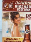 Schlitz Beer Malt Liquor Metal Sign - Cynthia Myers - Better Body Retro Go Gusto