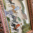 Vintage Persian Miniature Painting People Men Camels 