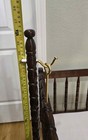 Vintage Jenny Lind Spindle Style Wooden Brass Baby Cradle bassinet