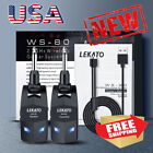 Lekato Wireless Guitar System Bass Transmitter Receiver 2 4ghz 4 Channels 150ft