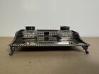 Walker   Hall Silver Plated Ink Well Stand Cut Crystal Glass Dual Vintage Set A1