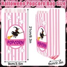 100 Pcs Popcorn Halloween Bags  Spooky Halloween Popcorn Boxes Pink Halloween Po