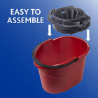 Quick Wring Mop Bucket With Torsion Wringer - 2 5 Gal   2-pack 