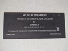 Led Zeppelin  the Song Remains The Same  Original 1976 Movie Premiere Ticket Nyc