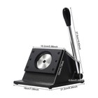 69 5mm Circle Cutter Metal Base Button Making Machine Paper Cutting Badge Maker