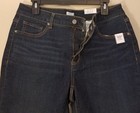 Time And Tru Bermuda Shorts Women Size 14 Denim Cuffed Blue Stretch Summer New