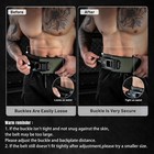 Lever Weight Lifting Belt Adjustable Heavy Duty Buckle Powerlifting Gym Belt - M