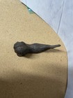 Cast Iron Mermaid Laying Down Tail In The Air  Rust Brown Figurine Ocean Decor