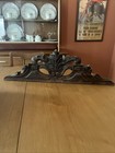 Baroque Style Leaf Design Solid Wood Pediment 