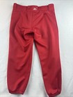 Mizuno Performance Belted Softball Pants Elastic Leg Red  Women s M