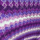 Handmade Crochet Afghan Blanket Purple And White Tassel Throw 60x80 Vintage Euc
