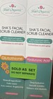 Sha s Organic Facial Scrub Cleaner Hyaluronic Acid   Glutathione 150 Ml Sealed