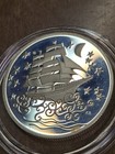 Lot Of 3 Canada Sterling Silver Proof 50 Cent Coins Ghost Ship And Whales Beluga