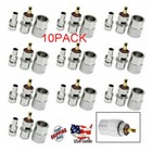 10-pack Pl-259 Solder Connector Plug With Reducer For Rg8x Coax Cable Usa