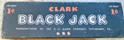 Vintage 1940s Clark Black Jack Caramel 1c Candy Advertising Box