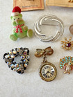 Lot Of 16 Vintage Brooch Pins From 1930-40 s Era