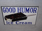 Vintage  good Humor Ice Cream Bar 12  Baked Metal Truck Gasoline   Oil Food Sign