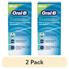 Oral-b Dental Floss For Braces  Super Pre-cut 50 Foot  pack Of 2 