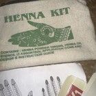 Henna Travel Kit   Mehndi Tattoo powder  Oil In Burlap Bag  New