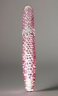 Luxury Crystallized Handlaid Crystal Bling Twist Black Ink Ballpoint Pen Pink